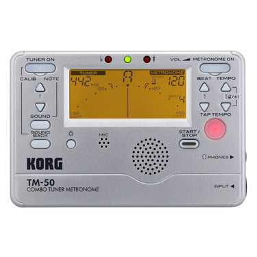 Afinador Korg Cromatico C/Metronomo, Tm50-Sl